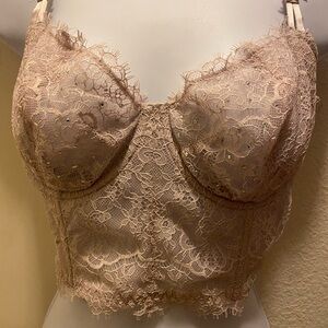 VS underwire lace bustier with rhinestones - 34DD